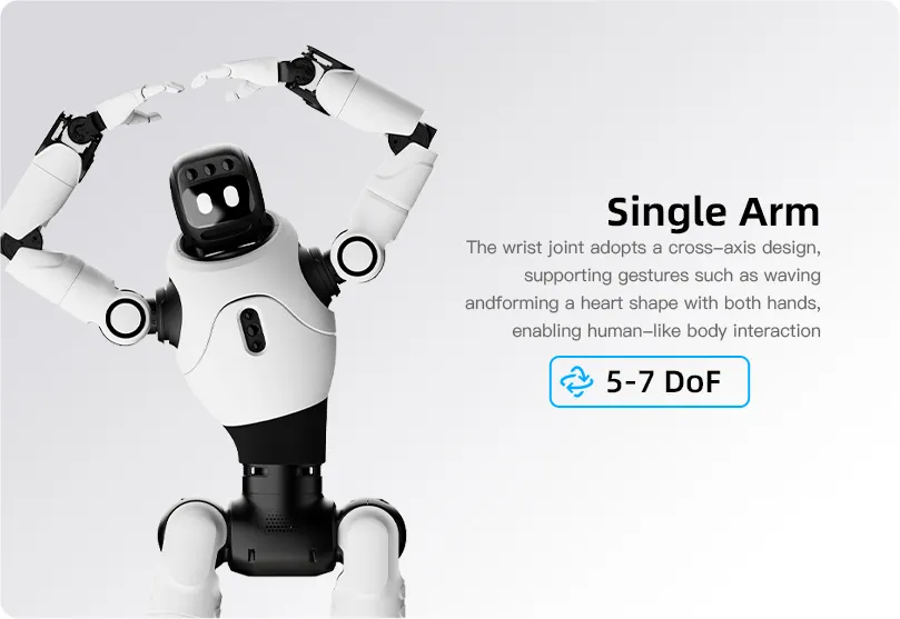 Agibot X2 arm, 5-7 vrijheidsgraden