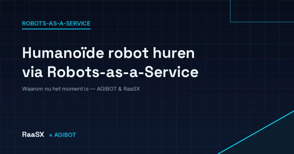AGIBOT humanoïde robot inzetbaar via Robots-as-a-Service bij RaaSX